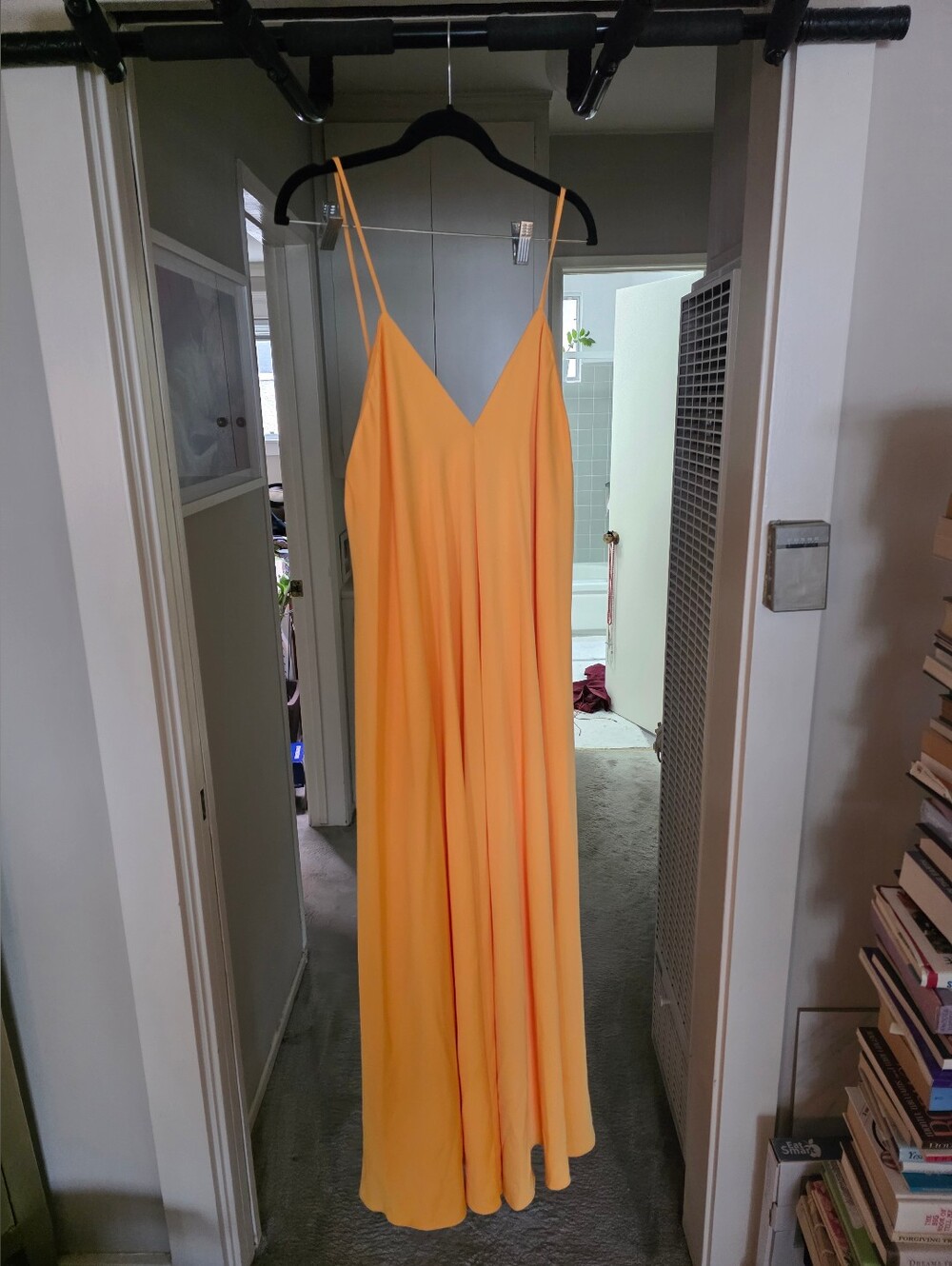 ASOS Bright Yellow Spaghetti Strap Maxi Dress